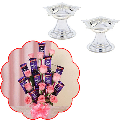 "Special Dry Fruit with Chocos Thali - Click here to View more details about this Product